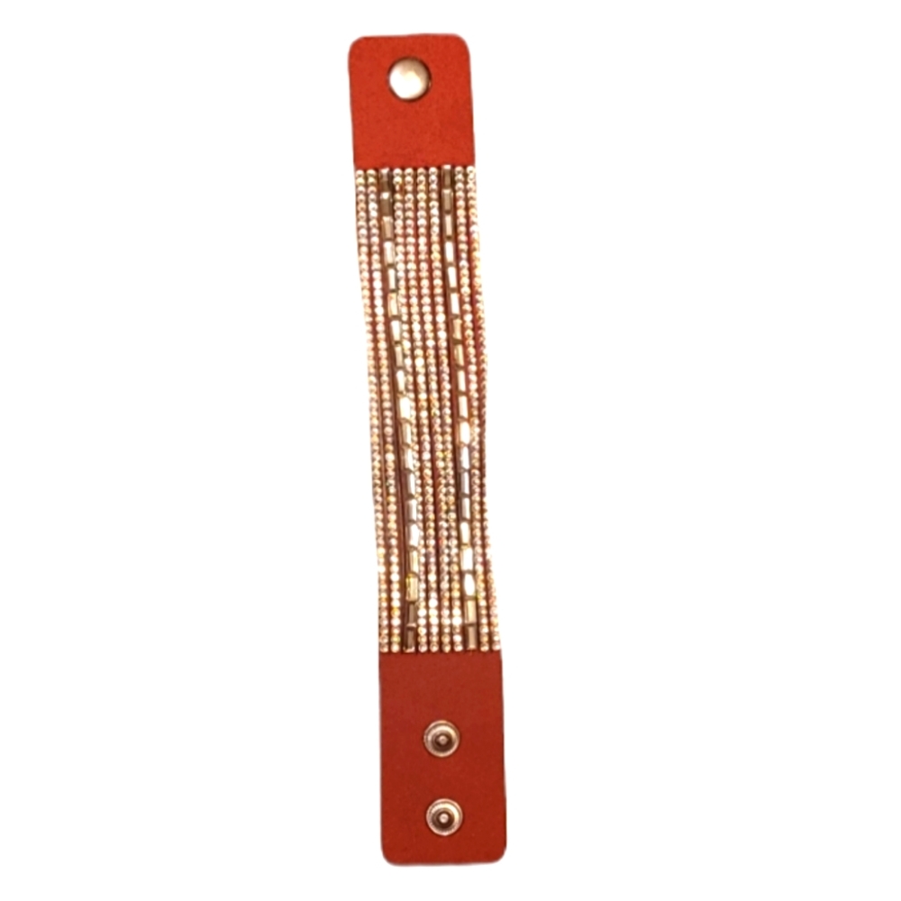 Paparazzi Suede Wrap Snap Bracelet